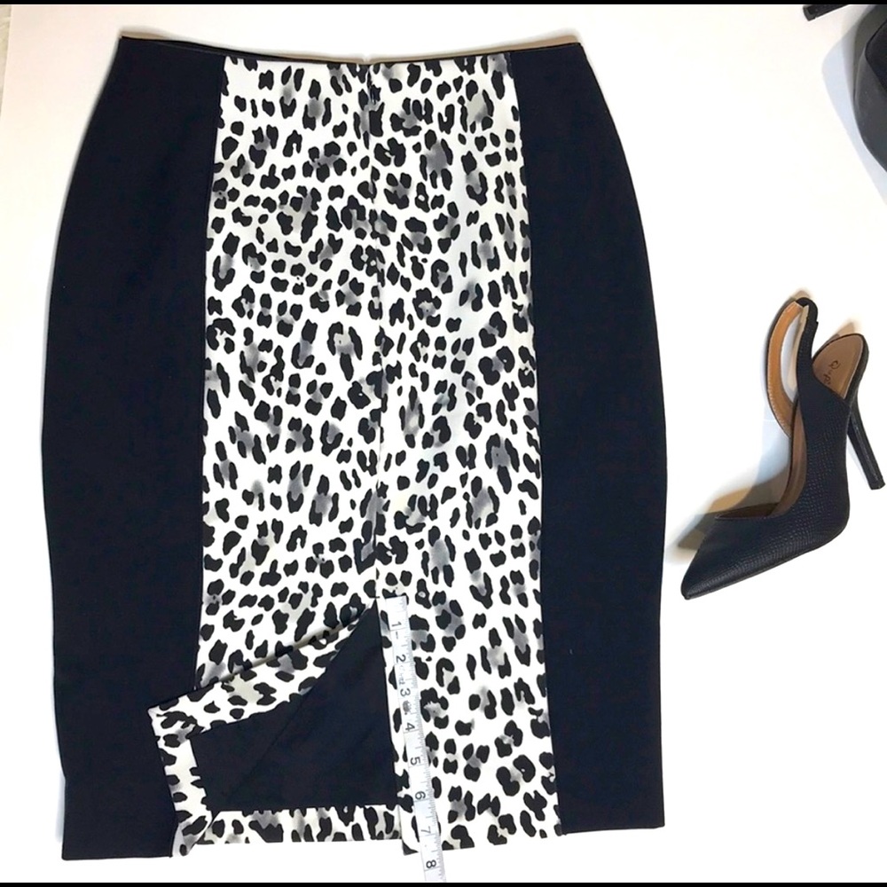 White House Black Market Cheetah Pencil Skirt